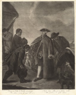 Portasi in Valle il Cavalier... (Arrival of the Master), 1763. Creator: Marco Alvise Pitteri.