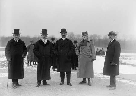 Serbian Mission To The U.S. at Mount Vernon, with Sec. Lansing, 1918. Creator: Harris & Ewing.