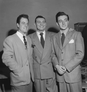 Portrait of Frankie Laine and Vic Damone, New York, N.Y., 1946. Creator: William Paul Gottlieb.