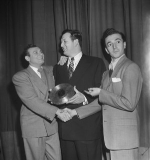 Portrait of Frankie Laine and Vic Damone, New York, N.Y., 1946. Creator: William Paul Gottlieb.