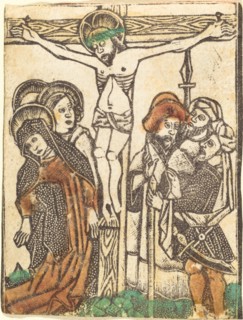 The Crucifixion, 1460/1480. Creator: Master of the Borders with the Four Fathers of the Church.