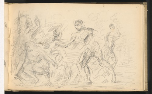 Study for "The Judgement of Paris" or "The Amorous Shepherd", 1883/1886. Creator: Paul Cezanne.