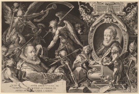 Bartholomaeus Spranger and his Late Wife Christina Muller, c. 1600. Creator: Aegidius Sadeler II.
