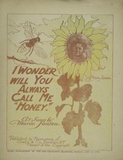 'I wonder will you always call me "honey"', 1900 (Inferred). Creators: Unknown, Elmer Chickering.