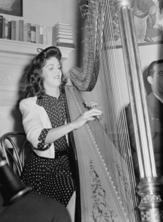 Portrait of Adele Girard, Turkish Embassy, Washington, D.C., 1930. Creator: William Paul Gottlieb.