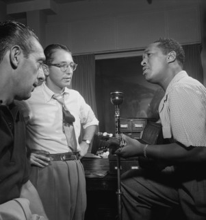 Portrait of Symphony Sid and Josh White, WHOM, New York, N.Y., 1946. Creator: William Paul Gottlieb.