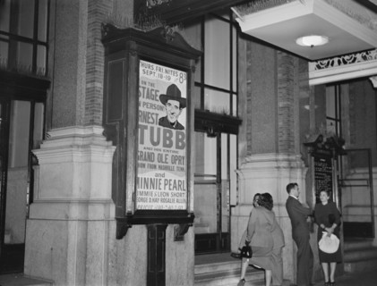 Ernest Tubb poster, Carnegie Hall, New York, N.Y., Sept. 18-19, 1947. Creator: William Paul Gottlieb.