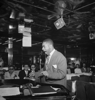 Portrait of Dizzy Gillespie, Downbeat, New York, N.Y., ca. Aug. 1947. Creator: William Paul Gottlieb.