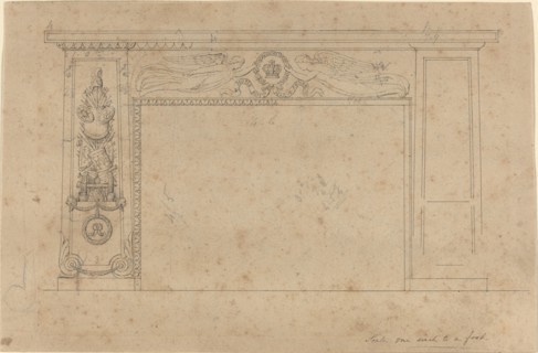 Design for the Chimney Piece in the Throne Room, Buckingham Palace, 1820/1826. Creator: John Flaxman.
