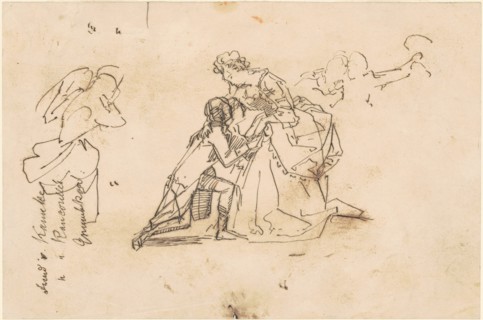 Study for "The Return of King Friedrich II from Küstrin", c. 1850s. Creator: Emanuel Gottlieb Leutze.
