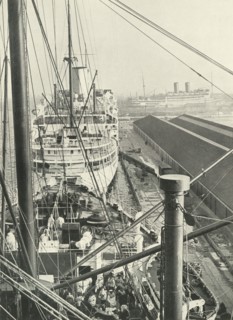 The Traffic Still Quickens; Still The Vessels Grow Bigger Liners In Tilbury Docks', 1937. Creator: Fox.