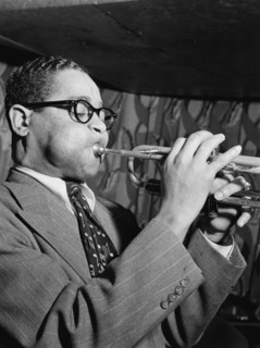 Portrait of Dizzy Gillespie, Famous Door, New York, N.Y., ca. June 1946. Creator: William Paul Gottlieb.