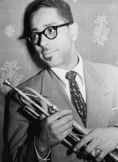 Portrait of Dizzy Gillespie, Famous Door, New York, N.Y., ca. June 1946. Creator: William Paul Gottlieb.