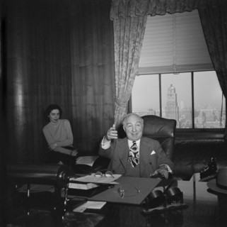 Portrait of James Petrillo in his office, New York, N.Y., ca. Feb. 1947. Creator: William Paul Gottlieb.