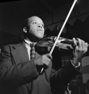 Portrait of Stuff Smith, Kelly's Stable, New York, N.Y., ca. Sept. 1946. Creator: William Paul Gottlieb.