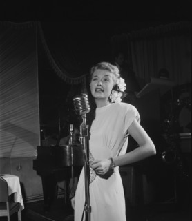 Portrait of June Christy, Club Troubadour, New York, N.Y., ca. Sept. 1947. Creator: William Paul Gottlieb.
