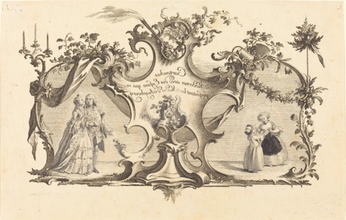 Cartouches Modernes avec des Enfans qui representant les Modes d'Augsbourg. Creator: Johann Esaias Nilson.