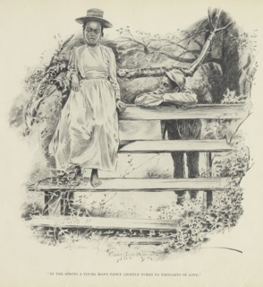 In the spring a young man's fancy lightly turns to thoughts of love, 1899. Creator: Jay Campbell Phillips.
