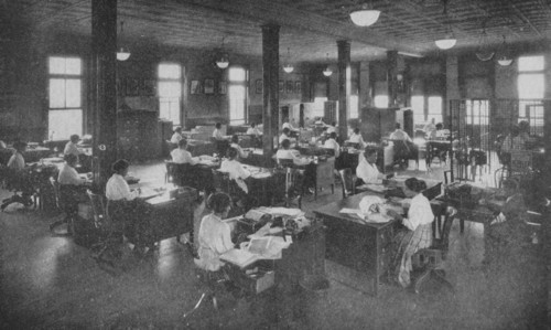 Office force of the Independent Order of St. Luke, of which Mrs. Walker is the head, 1922. Creator: Unknown.