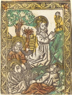 Christ on the Mount of Olives, 1460/1480. Creator: Master of the Borders with the Four Fathers of the Church.