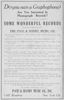 Some wonderful records from the publications of The Pace & Handy Music Co., Inc., 1918-1922. Creator: Unknown.