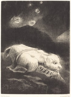 Quand s'eveillait la Vie au Fon de la matiere obscure (When life was awakening..., 1883. Creator: Odilon Redon.