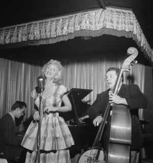 Portrait of Chubby Jackson and Dottie Reid, Onyx, New York, N.Y., ca. July 1947. Creator: William Paul Gottlieb.