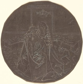 The Madonna and Child in a Garden, 19th century facsimile after an engraving of c. 1465-1467. Creator: Master ES.