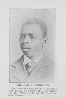 Mr. James Bennett; Started in Chicago with 25 cents and today he owns three buildings..., 1907. Creator: Unknown.