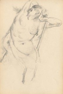 Study of the Allegorical Figure Bellona in Rubens' "The Apotheosis of Henri IV", 1879/1882. Creator: Paul Cezanne.