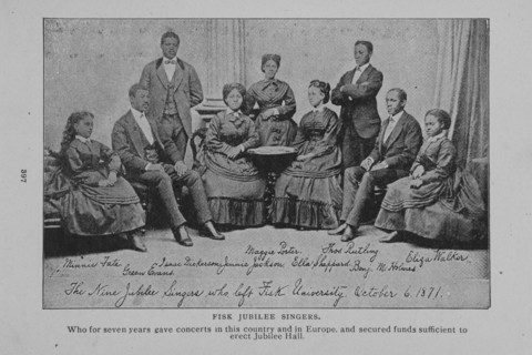 Fisk jubilee singers : Who for seven years gave concerts in this country and in Europe..., 1902. Creator: Unknown.