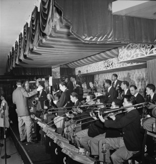 Portrait of Charlie Barnet, WOR broadcast, Aquarium, New York, N.Y., ca. Aug. 1946. Creator: William Paul Gottlieb.