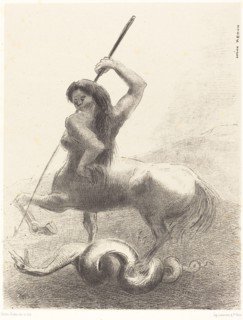 Il y eut des luttes et des vaines victoires (There were struggles and vain victories), 1883. Creator: Odilon Redon.