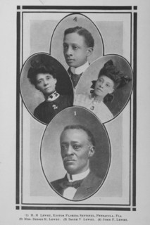 (1) M. M. Lewey, Editor Florida Sentinel, Pensacola, Fla. (2) Mrs. Bessie K. Lewey. (3)..., 1907. Creator: Unknown.