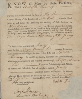 Know all men by these presents that I [blank] for and in consideration of the sum..., 1778-10-18. Creator: Unknown.