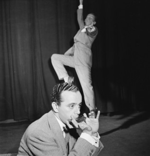 Portrait of Larry Adler and Paul Draper, City Center, New York, N.Y., ca. Jan. 1947. Creator: William Paul Gottlieb.