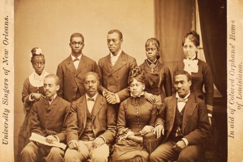 University Singers of New Orleans; In aid of Colored Orphans' Home of Louisiana, c1880-c1889. Creator: L. A. Sawyer.