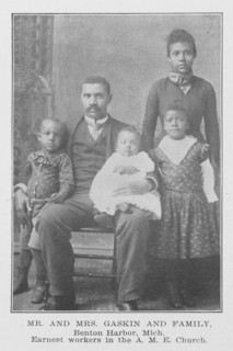 Mr. And Mrs. Gaskin and family; Benton Harbor, Mich.; Earnest workers in the A. M. E. Church, 1907. Creator: Unknown.