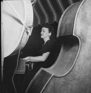 Portrait of Dardanelle and Joe Sinacore, Hickory House, New York, N.Y., ca. July 1947. Creator: William Paul Gottlieb.