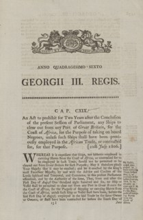An act to prohibit for two years after the conclusion of the present session of Parliament..., 1806. Creator: Unknown.