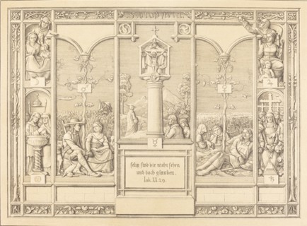 Tailpiece: Selig sind die nicht sehen und doch glauben (Blessed are those who do not, 1823. Creator: Ferdinand Olivier.