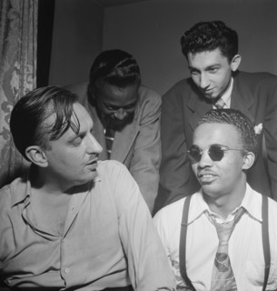 Portrait of Howard McGhee, Brick Fleagle, and Miles Davis, New York, N.Y., ca. Sept. 1947. Creator: William Paul Gottlieb.