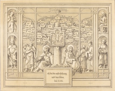 Dedication: Ich bin die Auferstehung und das Leben (I am the resurrection and the life), 1823. Creator: Ferdinand Olivier.