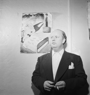 Portrait of Edwin A. Finckel in his home, Greenwich Village, New York, N.Y., ca. July 1946. Creator: William Paul Gottlieb.