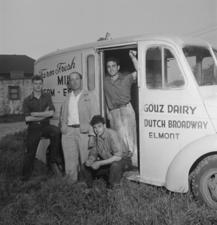 Portrait of Enric Madriguera and Patricia Gilmore on their farm, Connecticut, ca. June 1947. Creator: William Paul Gottlieb.