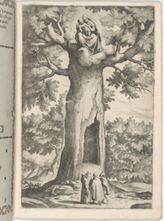 Apparition of the Virgin in the Beech Tree (Faggio dell'apparizione della Vergine) [plate P], 1612. Creator: Jacopo Ligozzi.