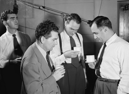 Portrait of Morty Palitz, Jack Hotop, Joe Mooney, and Andy Fitzgerald..., N.Y., ca. Dec. 1946. Creator: William Paul Gottlieb.