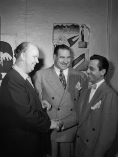 Portrait of Boyd Raeburn and Edwin A. Finckel, Edwin A. Finckel's home..., N.Y., ca. July 1946. Creator: William Paul Gottlieb.