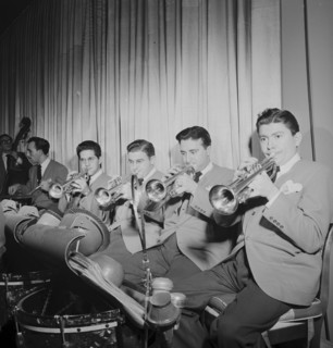 Portrait of John Chance, Paul Kashian, Nick Travis, Chuck Genduso, Joe Ferrante..., N.Y., 1947. Creator: William Paul Gottlieb.
