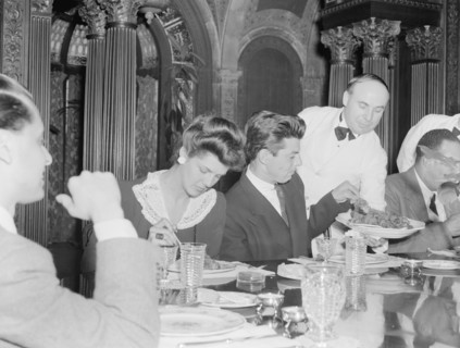Portrait of Nesuhi Ertegun, Adele Girard, Joe Marsala..., Turkish Embassy, Washington, D.C., 1938. Creator: William Paul Gottlieb.